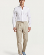 SILANA LINEN TROUSERS - SAND
