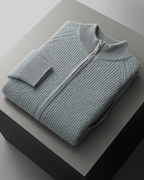 CASHMERE RIBBED CLASSIC CARDIGAN