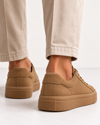 VERONA SUEDE SNEAKER - BROWN