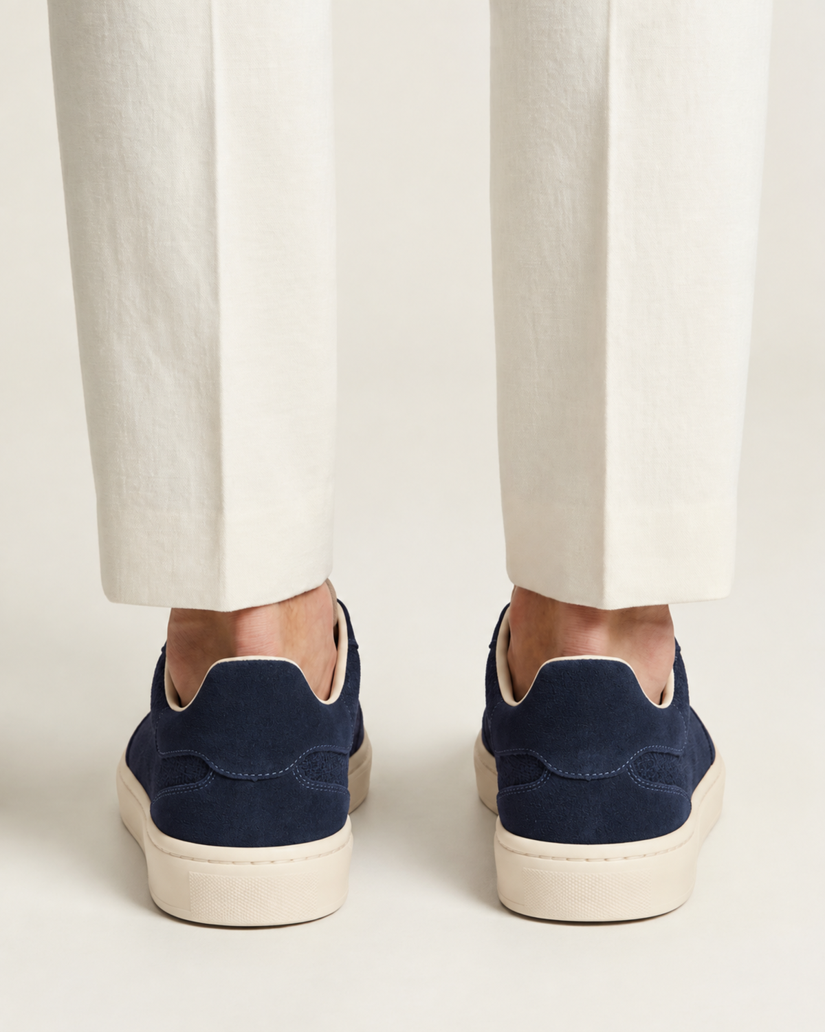 LUCIEN SUEDE TRAINER - NAVY
