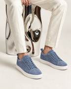 SUEDE WALK TRAINER - SKYBLUE