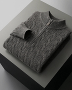 MERINO CABLE HALF ZIP
