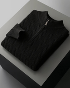 MERINO CABLE HALF ZIP