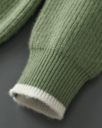 MERINO TWO-TONE CREWNECK