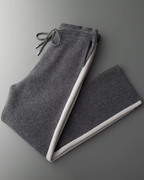 MERINO WIDE STRIPED LEISURE TROUSERS