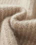 MERINO RIBBED ZIP HOODIE