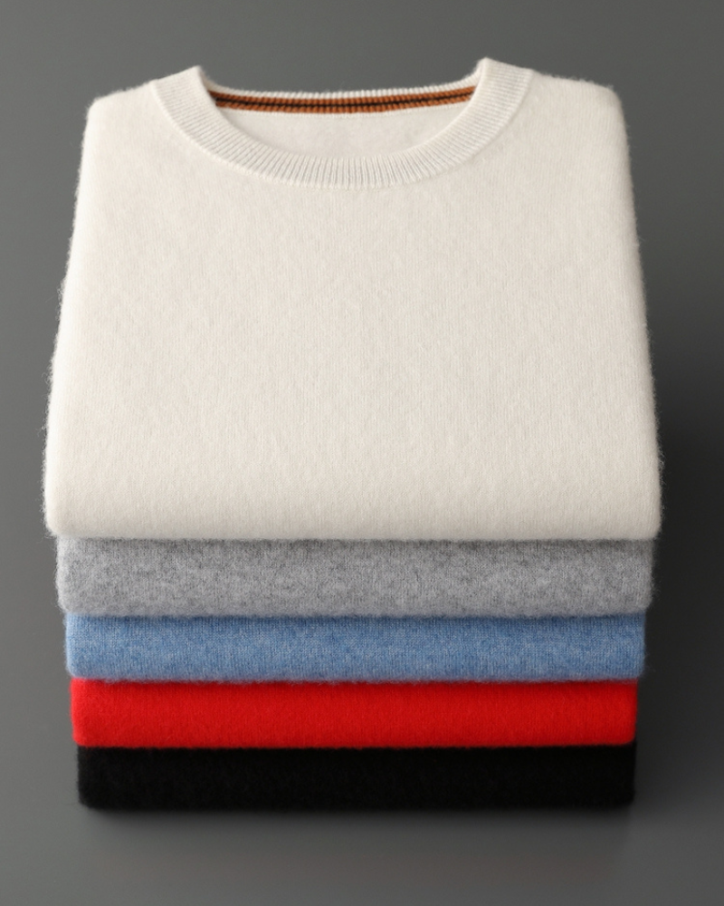 CASHMERE FINE KNIT CREWNECK
