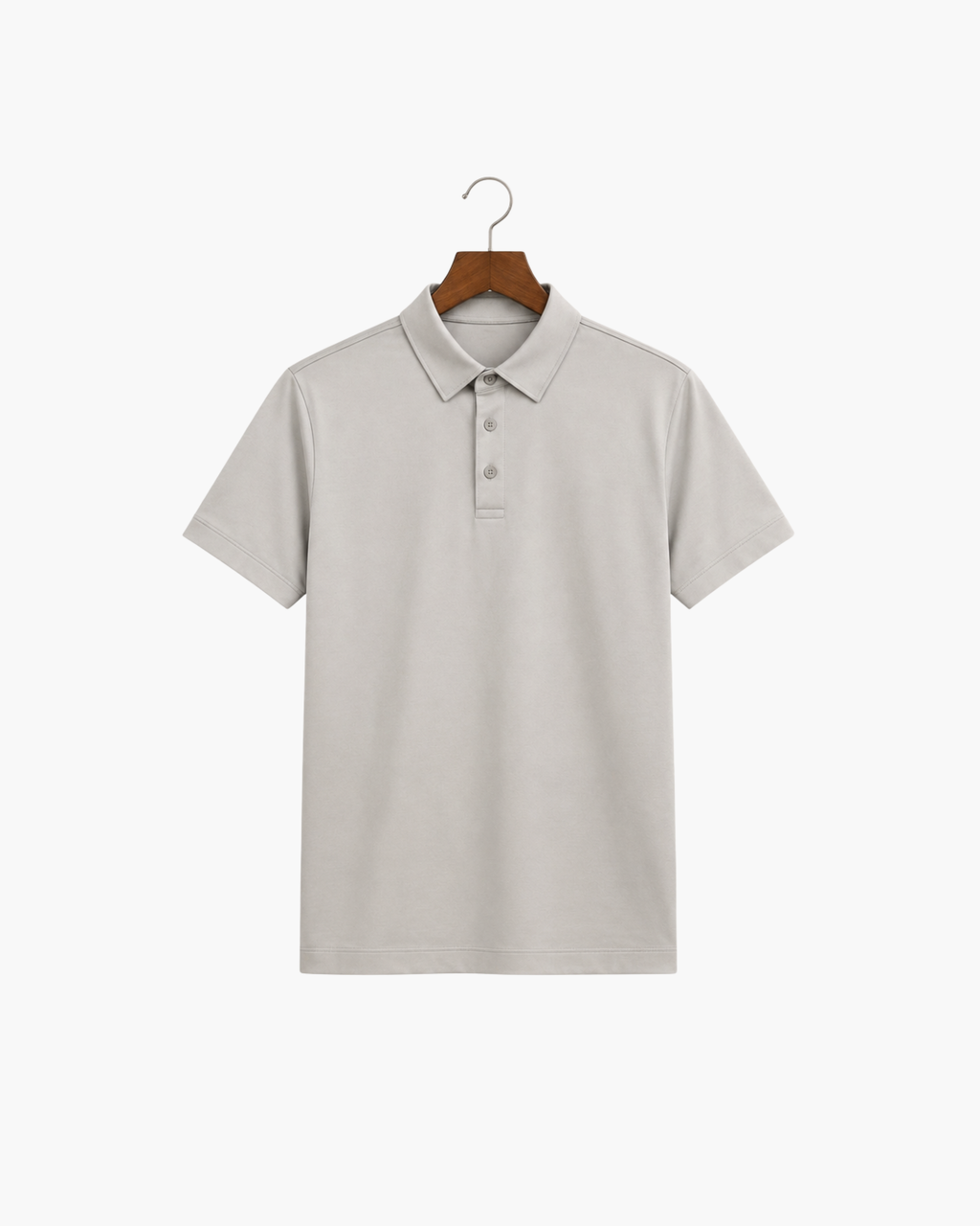 MERCERIZED COTTON POLO - GREY