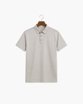 MERCERIZED COTTON POLO - GREY