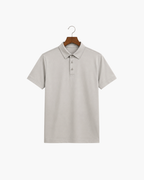 MERCERIZED COTTON POLO - GREY