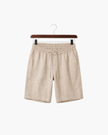 LECCI LINEN DRAWSTRING SHORT - BEIGE