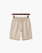 LECCI LINEN DRAWSTRING SHORT - BEIGE