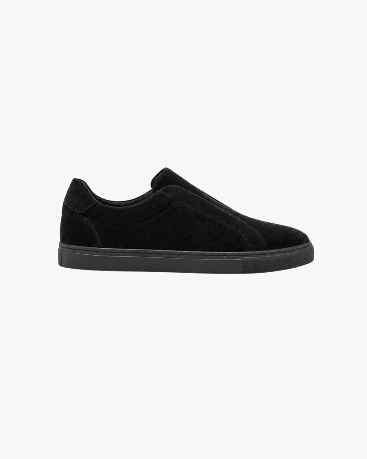 MONACO SUEDE SLIP-ON - BLACK