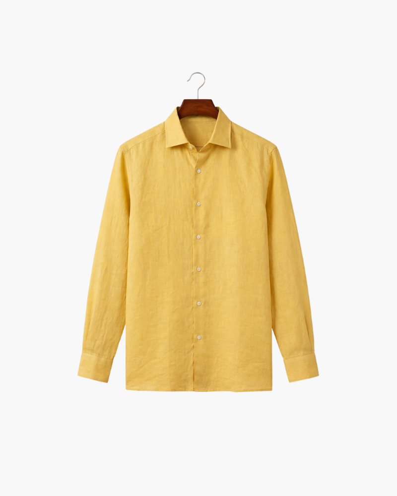 CAPRI LINEN SHIRT - YELLOW