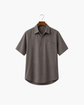 MONZA LINEN POLO - GREY