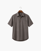 MONZA LINEN POLO - GREY