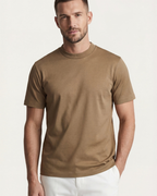 MERCERIZED COTTON TEE - OLIVE