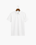 MERCERIZED COTTON POLO - WHITE