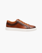 COMO LEATHER TRAINER - BROWN