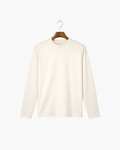MERCERIZED COTTON LONGSLEEVE - WHITE