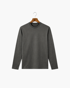 MERCERIZED COTTON LONGSLEEVE - GREY