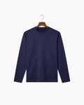 MERCERIZED COTTON LONGSLEEVE - NAVY