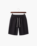 LECCI LINEN DRAWSTRING SHORT - BLACK