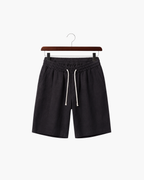 LECCI LINEN DRAWSTRING SHORT - BLACK