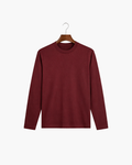 MERCERIZED COTTON LONGSLEEVE - BURGUNDY