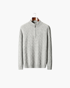 MERINO CABLE HALF ZIP