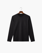 MERCERIZED COTTON LONGSLEEVE - BLACK