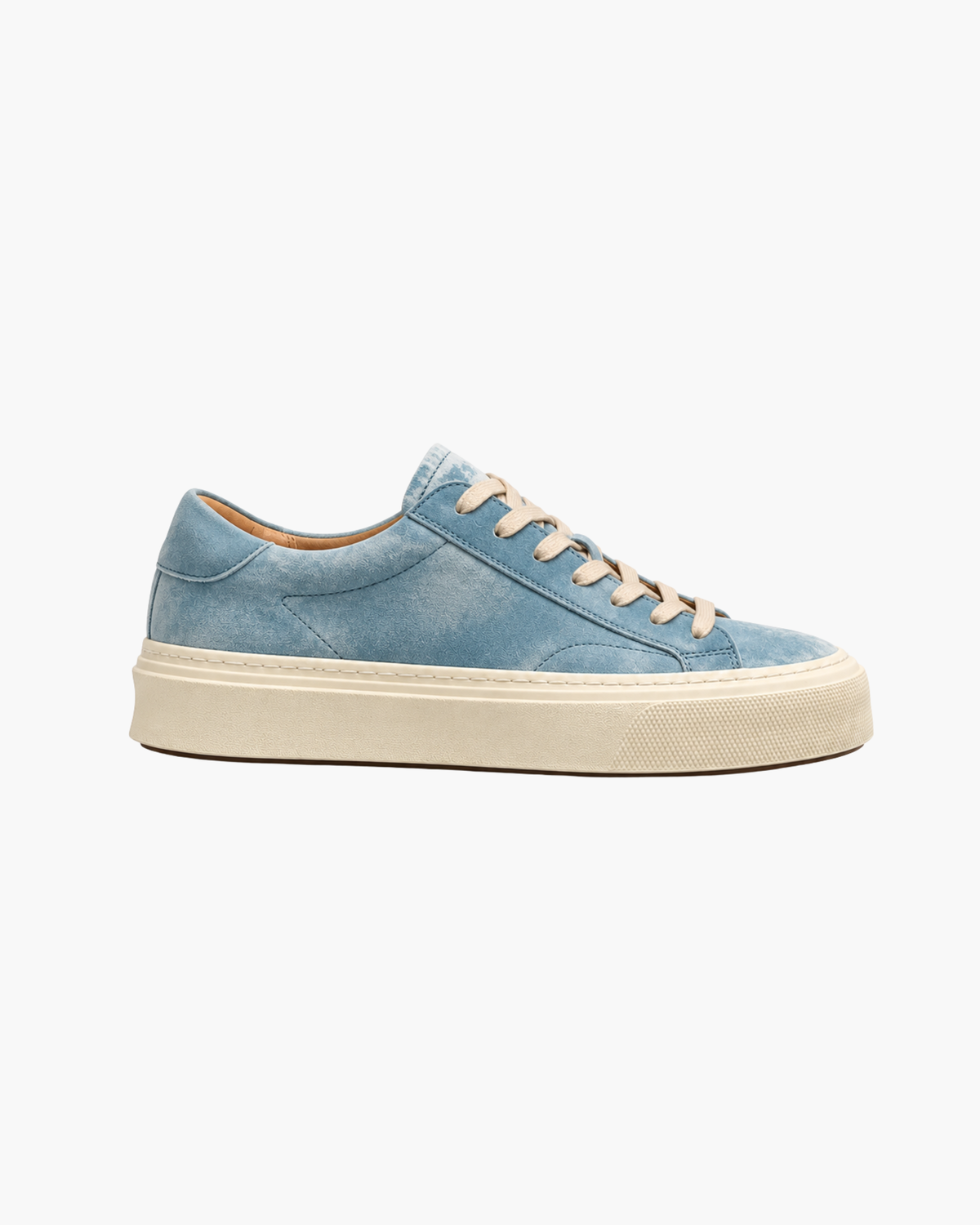 TAVERNA COWHIDE SNEAKER - OCEAN BLUE