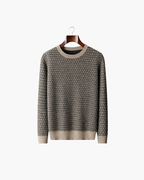 CASHMERE JACQUARD CLASSIC CREWNECK