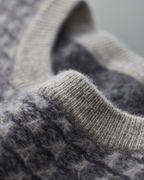 CASHMERE JACQUARD CLASSIC CREWNECK
