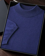 CASHMERE MOCK NECK ESSENTIAL TEE