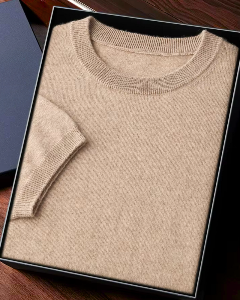CASHMERE CLASSIC CREW T-SHIRT