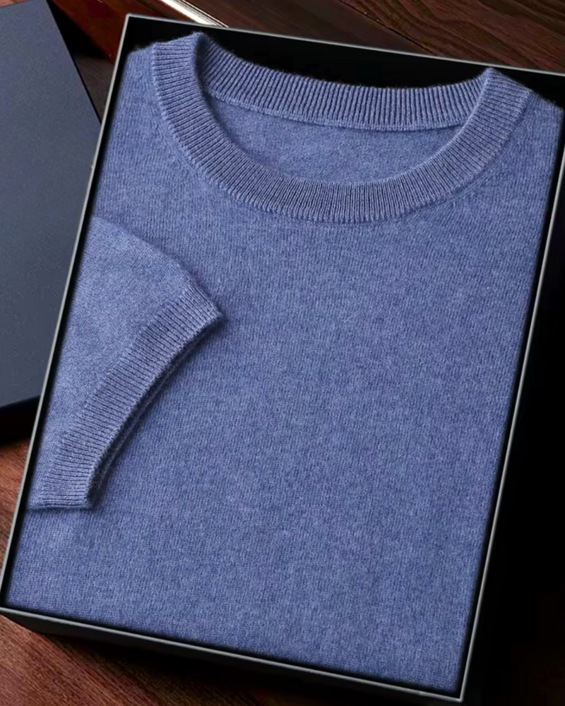 CASHMERE CLASSIC CREW T-SHIRT