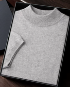 CASHMERE MOCK NECK ESSENTIAL TEE