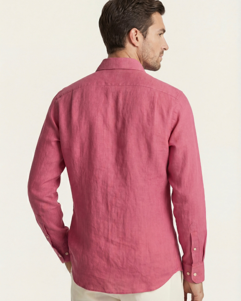 CAPRI LINEN SHIRT - PINK