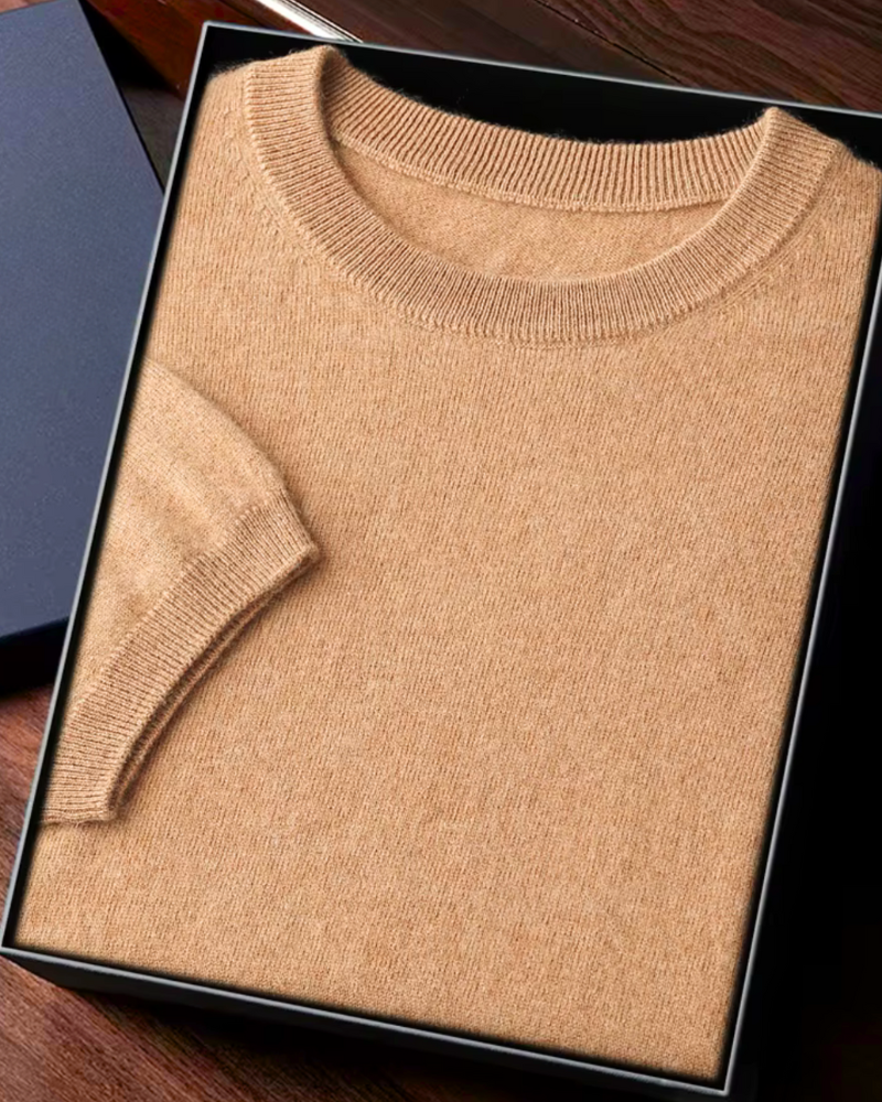 CASHMERE CLASSIC CREW T-SHIRT