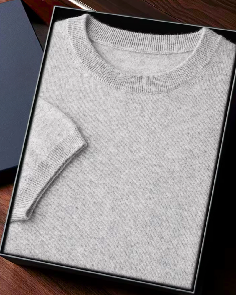 CASHMERE CLASSIC CREW T-SHIRT