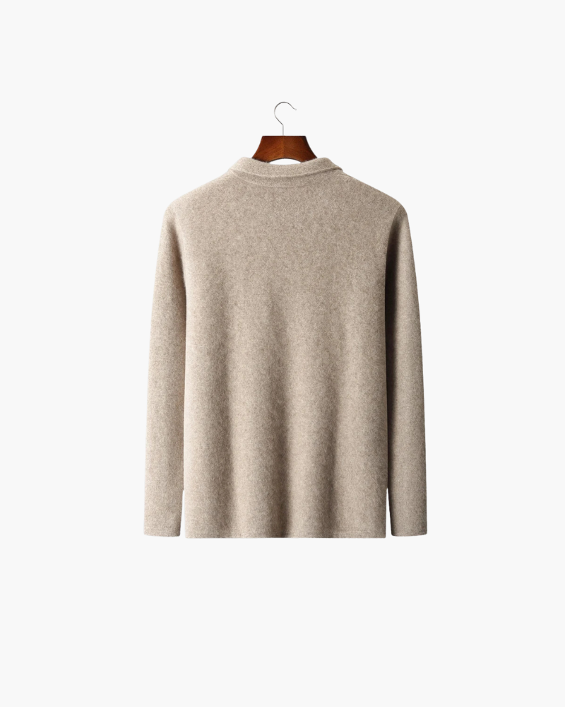 CASHMERE ZIP CARDIGAN