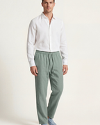 CATANIA LINEN TROUSERS - MINT