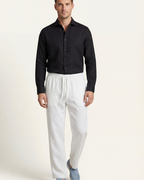 CATANIA LINEN TROUSERS - WHITE