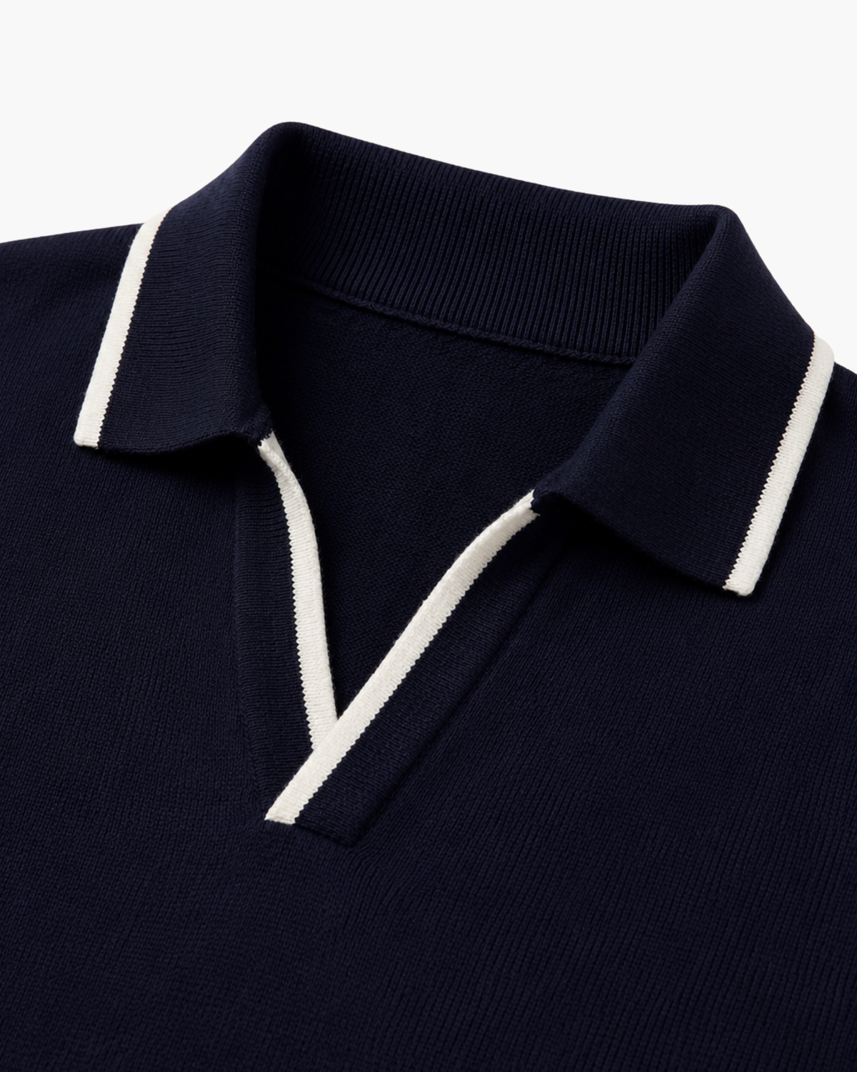 RIVARO KNITTED POLO - NAVY