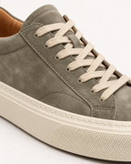 TAVERNA COWHIDE SNEAKER - SAGE GREEN