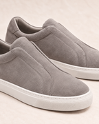 MONACO SUEDE SLIP-ON - GREY