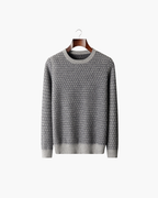 CASHMERE JACQUARD CLASSIC CREWNECK