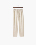 CAPRI STRETCH LINEN TROUSER - SAND