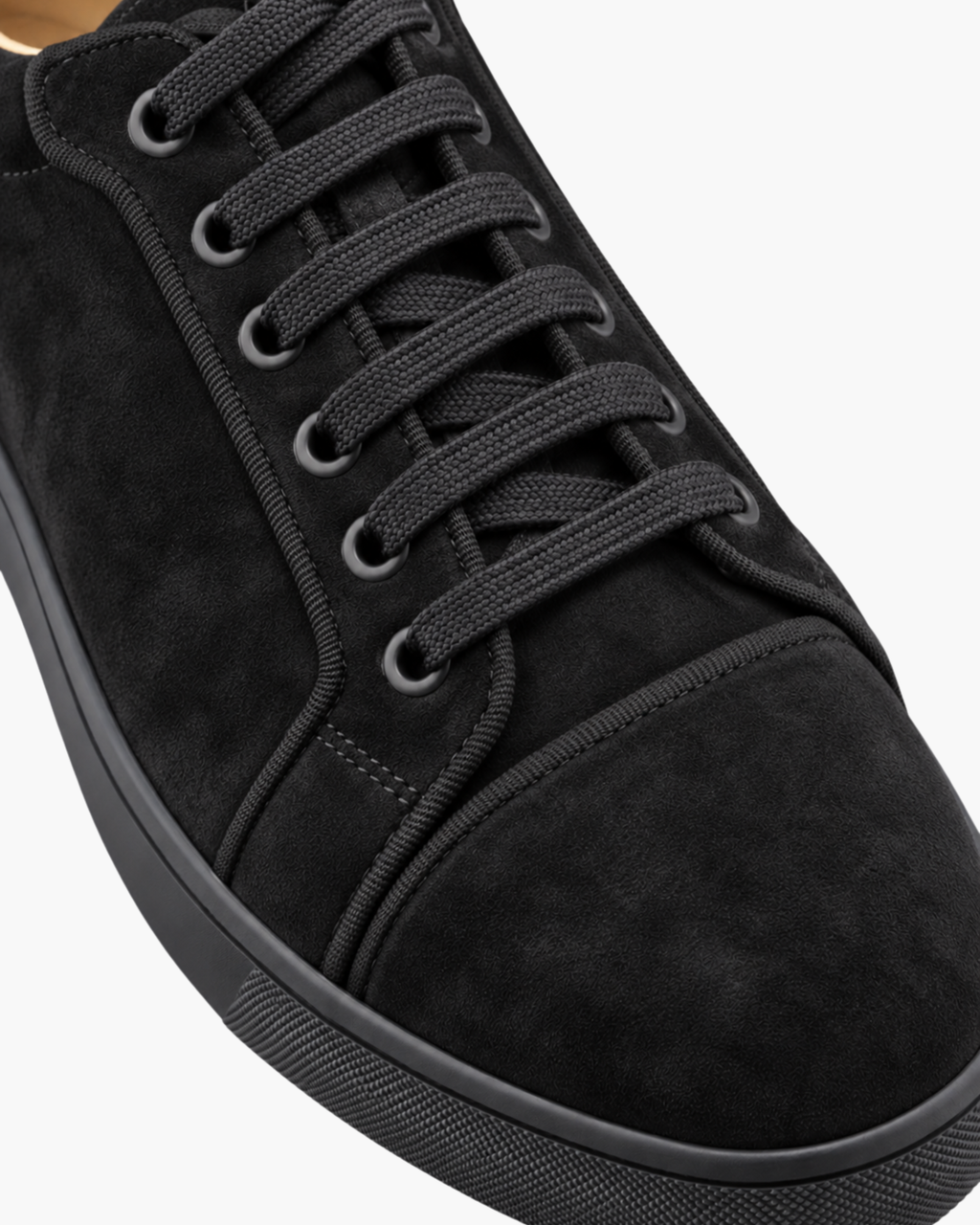 SUEDE WALK TRAINER - BLACK